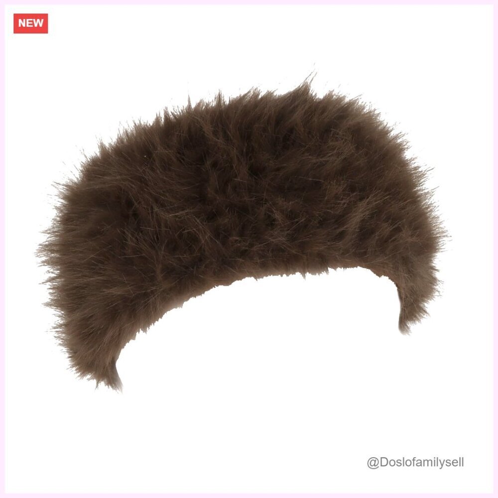 Faux Fur Headband Elastic Ear Warmers Winter Accessory One Size